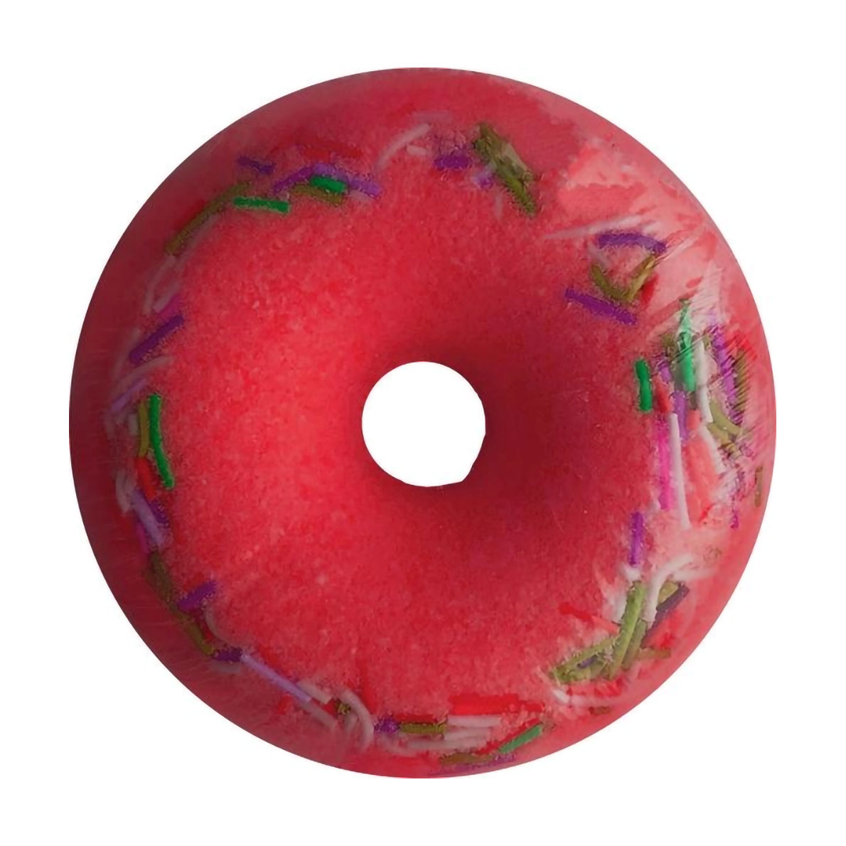 Шипучий засіб для ванн Milky Dream Пінний Donut Мигдаль та барбарис, червоний, 140 г